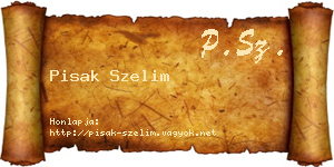 Pisak Szelim névjegykártya